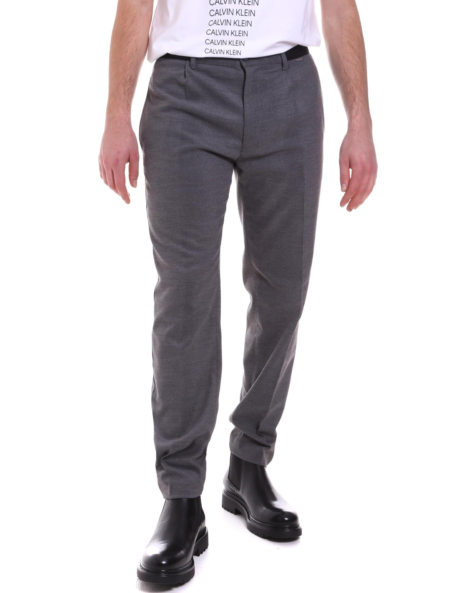 Pantaloni Grigio Calvin Klein