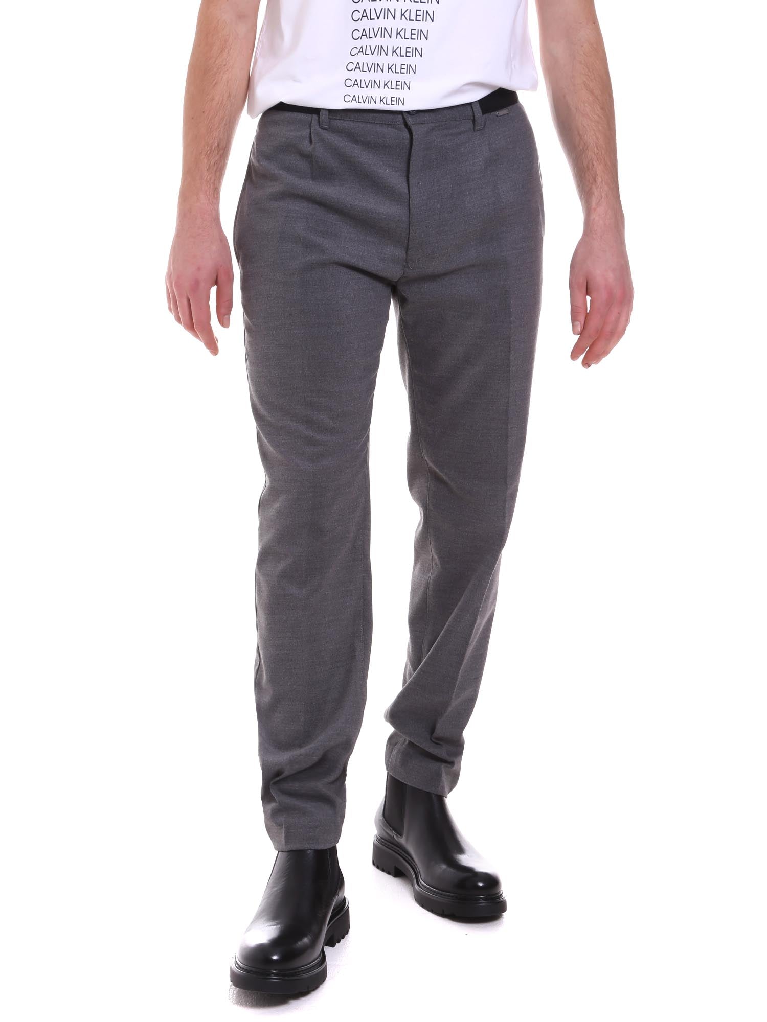 Pantaloni Grigio Calvin Klein