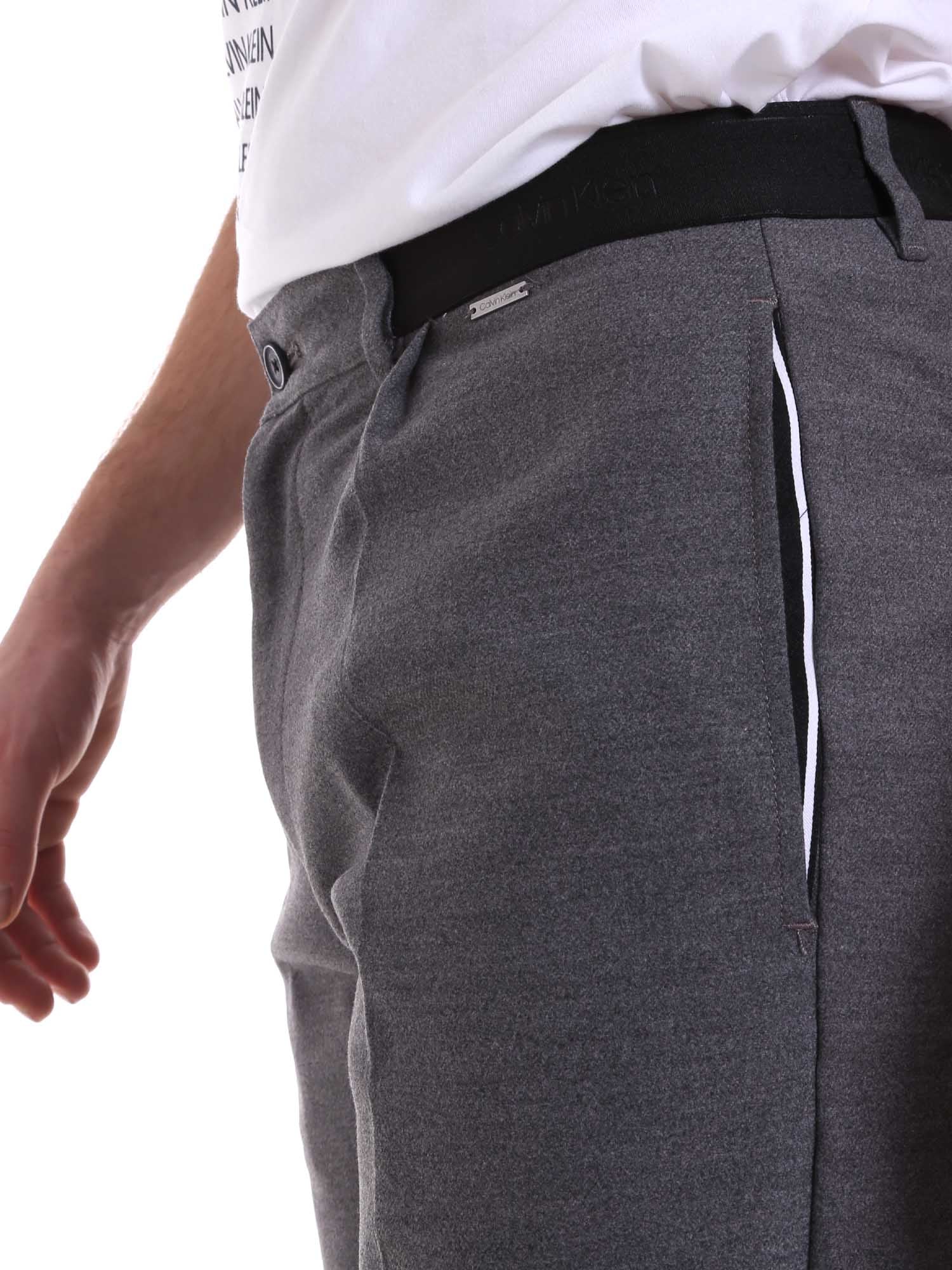 Pantaloni Grigio Calvin Klein