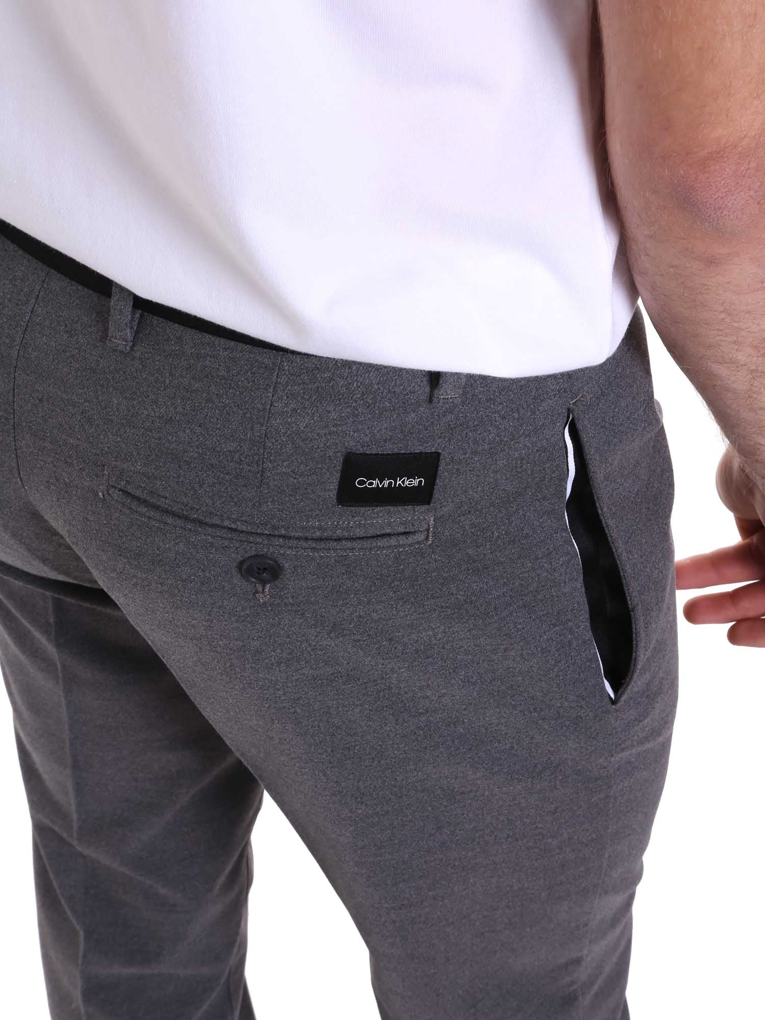 Pantaloni Grigio Calvin Klein