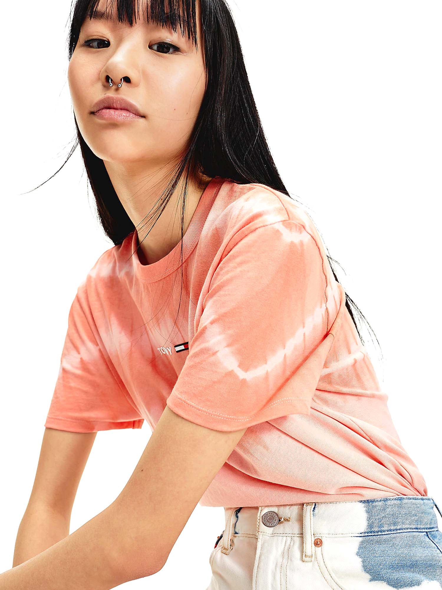 T-shirt Arancio Tommy Jeans