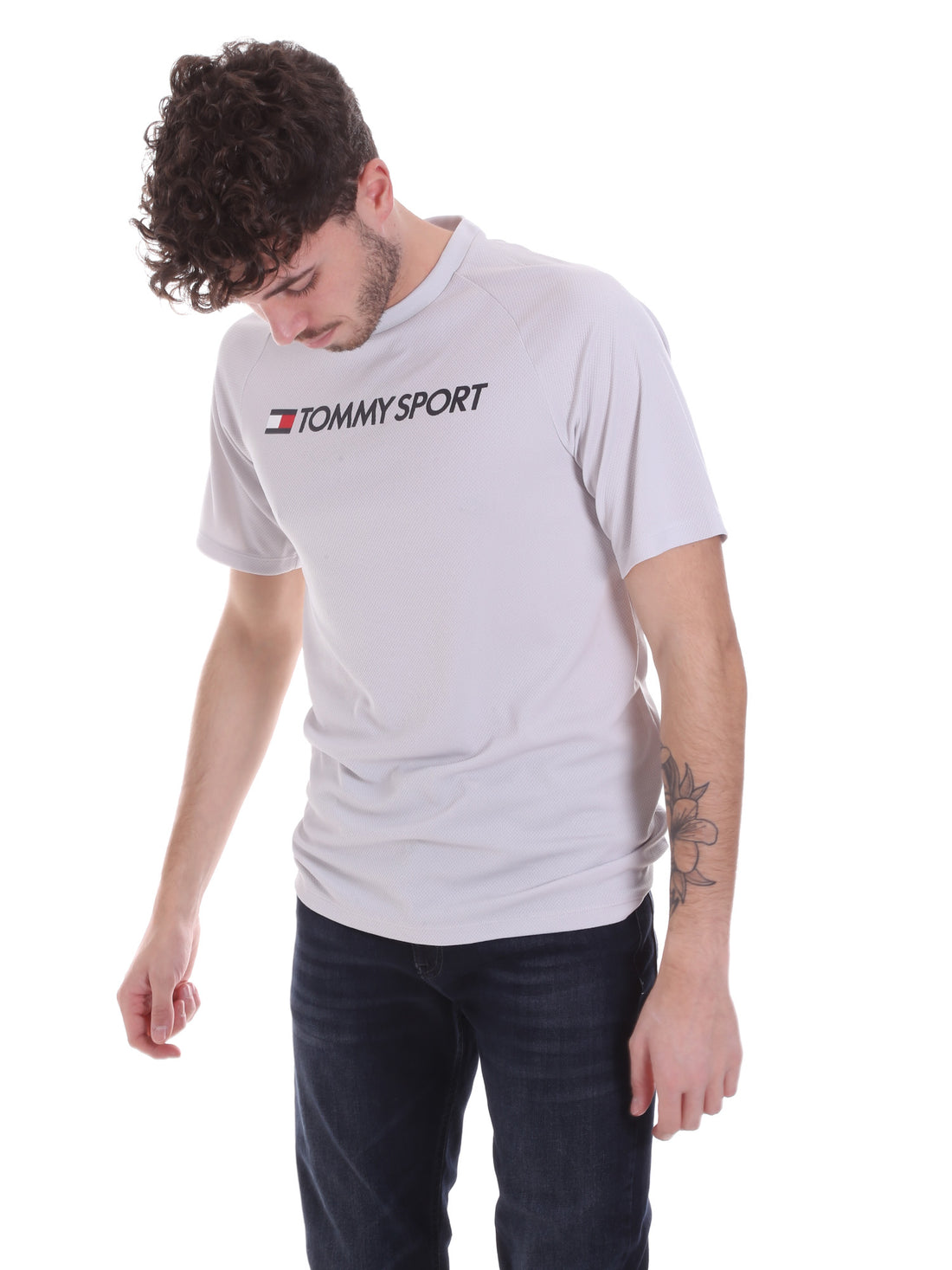 T-shirt Grigio Tommy Sport