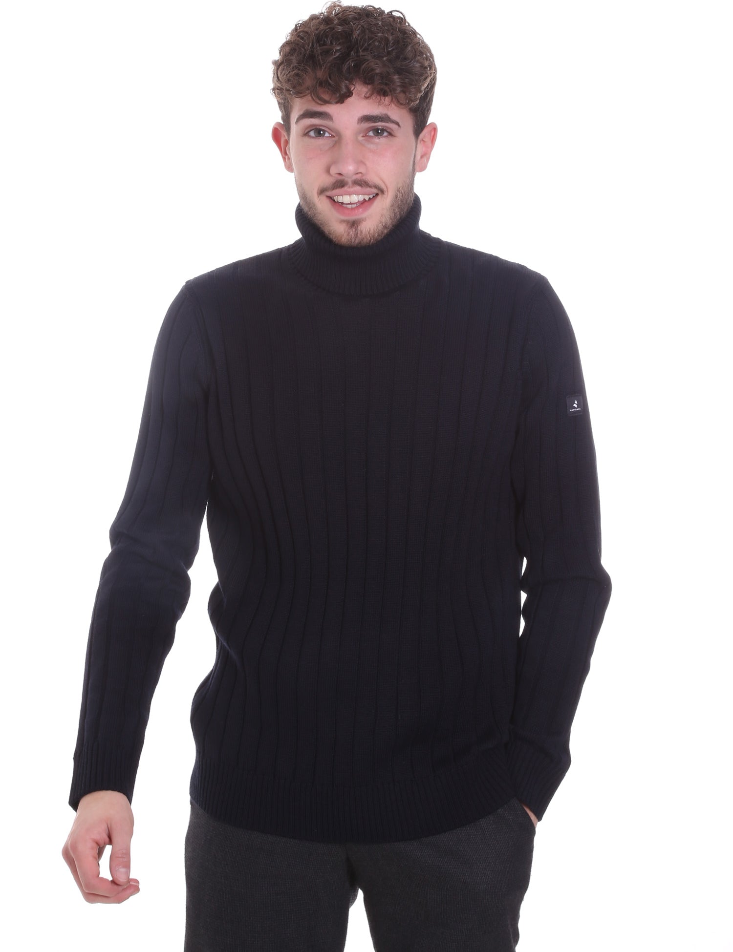 Maglie a collo alto Blu Navigare