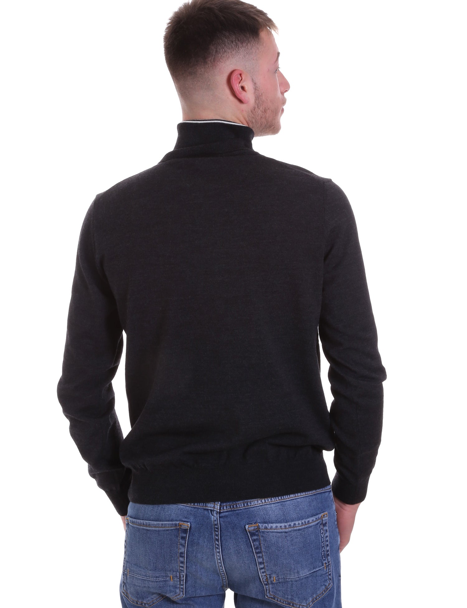 Maglie a collo alto Nero 024 Navigare