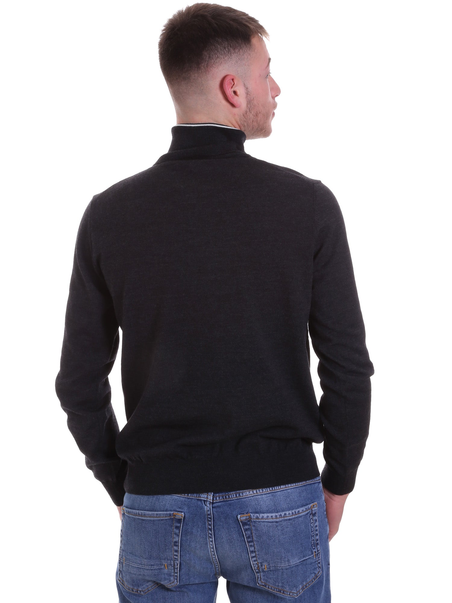 Maglie a collo alto Nero 024 Navigare