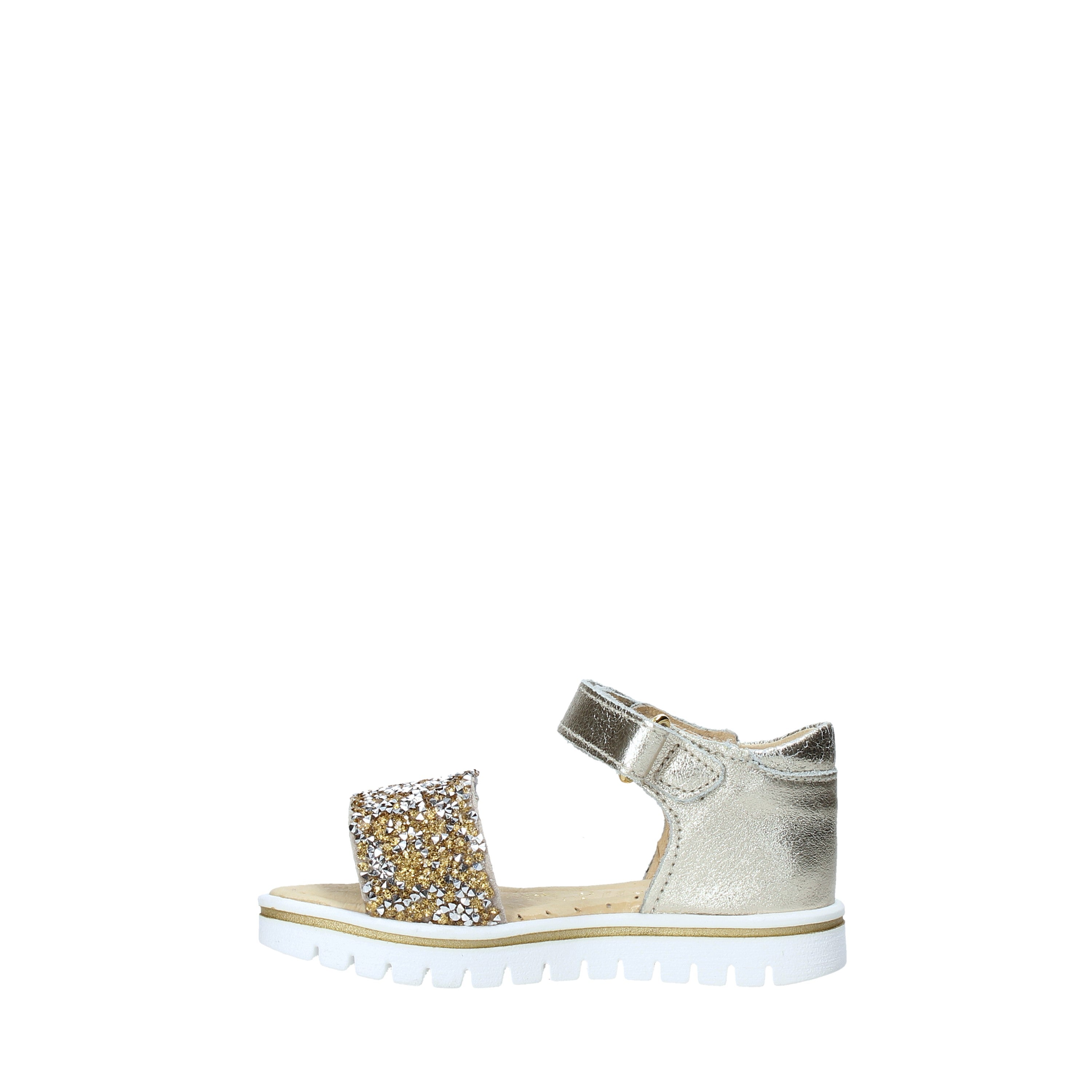 Sandali con strappi Dorato Melania