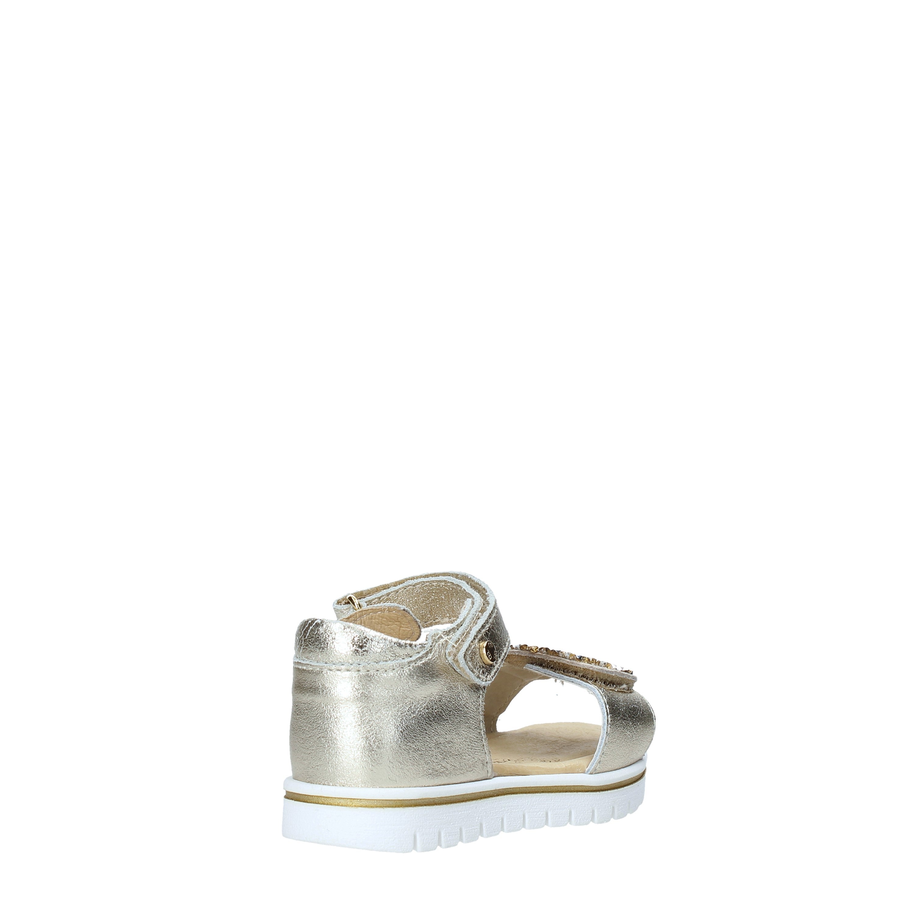 Sandali con strappi Dorato Melania