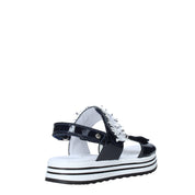 Sandali con strappi Blu Melania