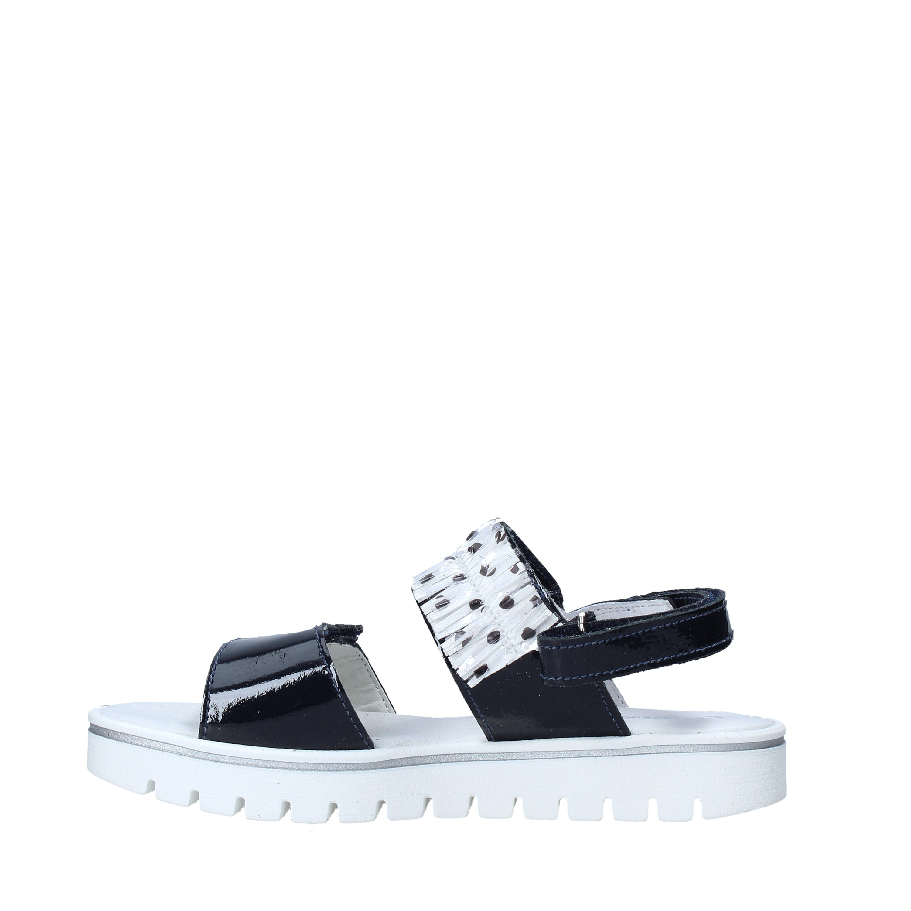 Sandali con strappi Blu Melania