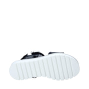 Sandali con strappi Blu Melania