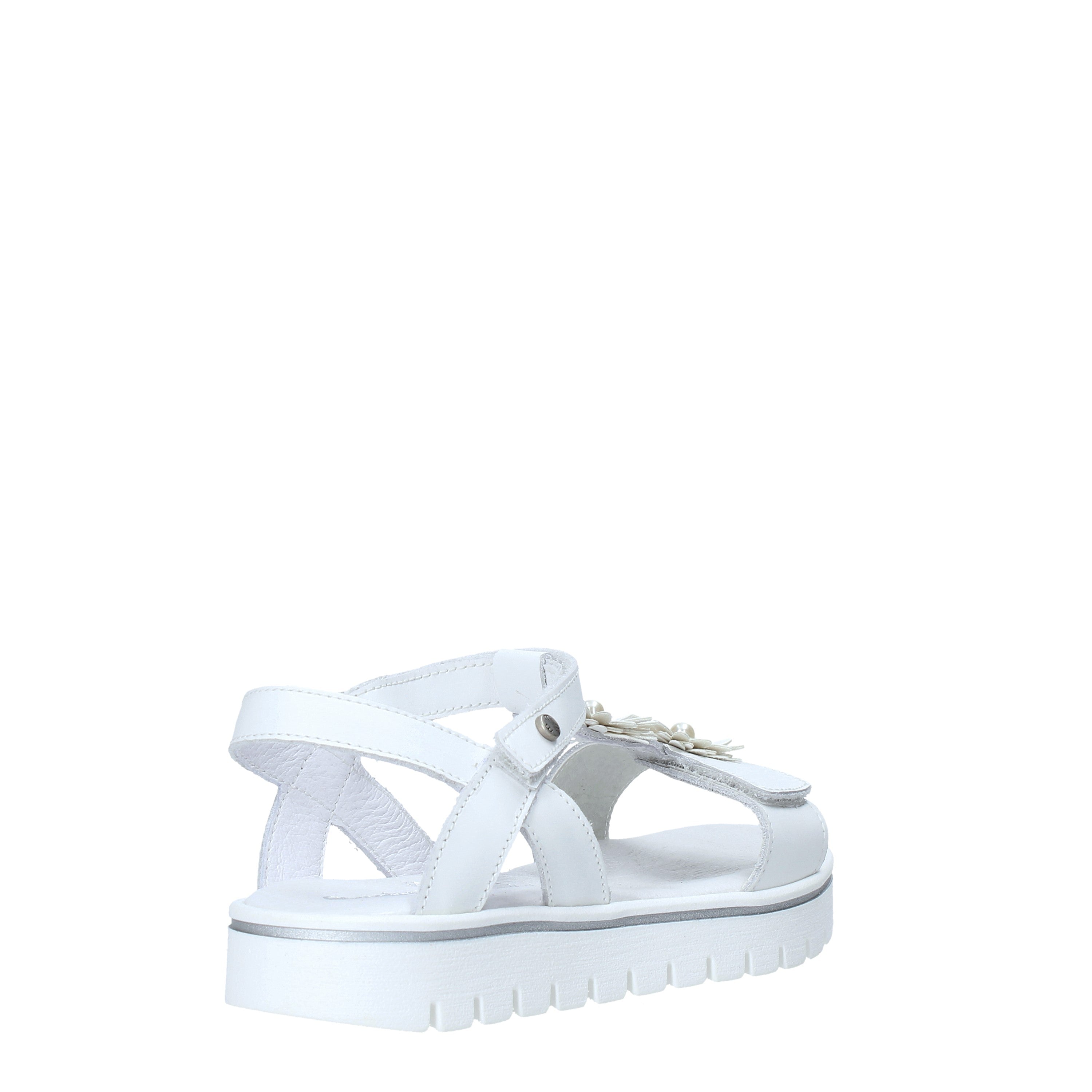 Sandali con strappi Bianco Melania