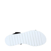 Sandali con strappi Nero Melania