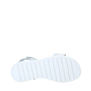 Sandali con strappi Argentato Melania