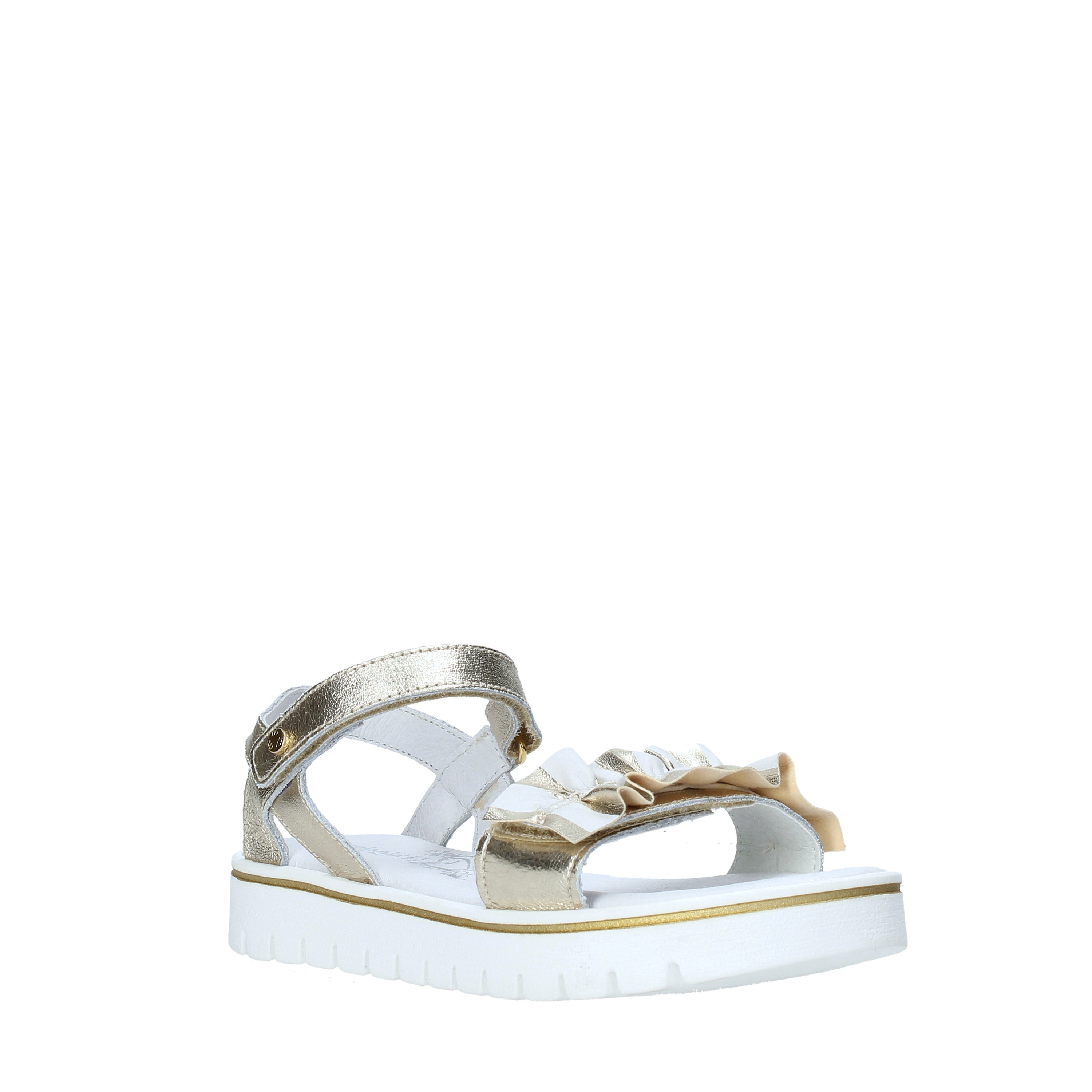 Sandali con strappi Platino Melania