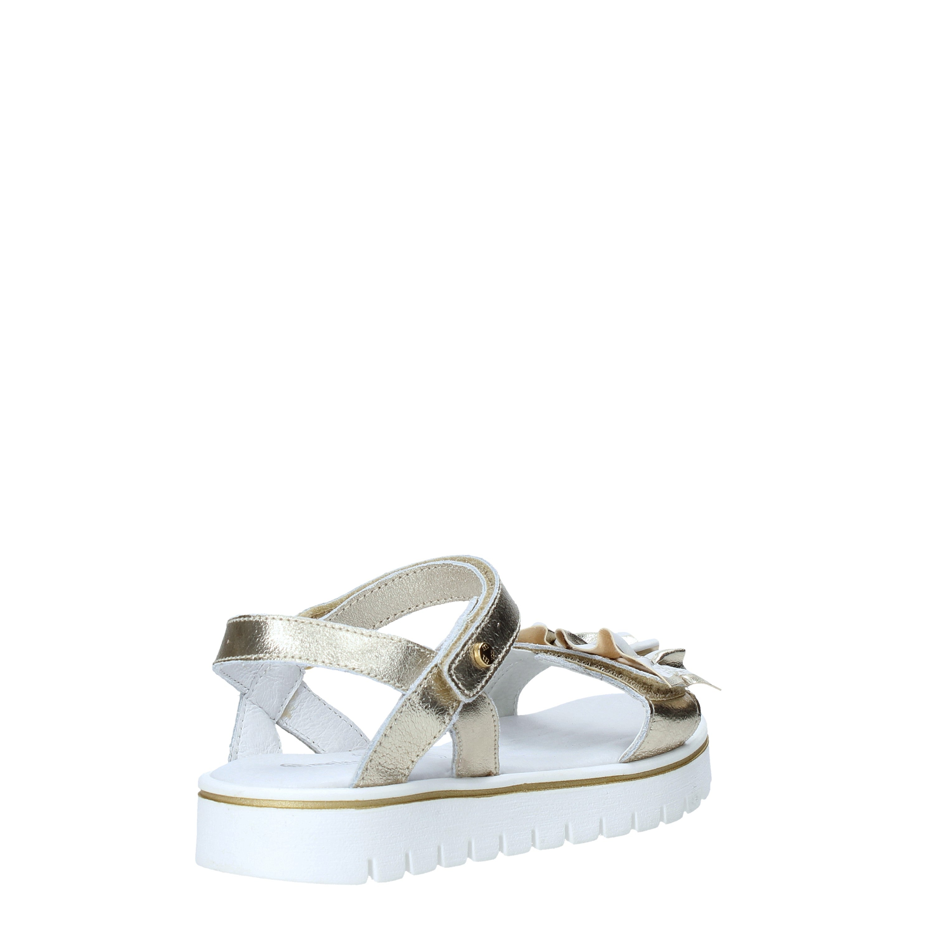 Sandali con strappi Platino Melania