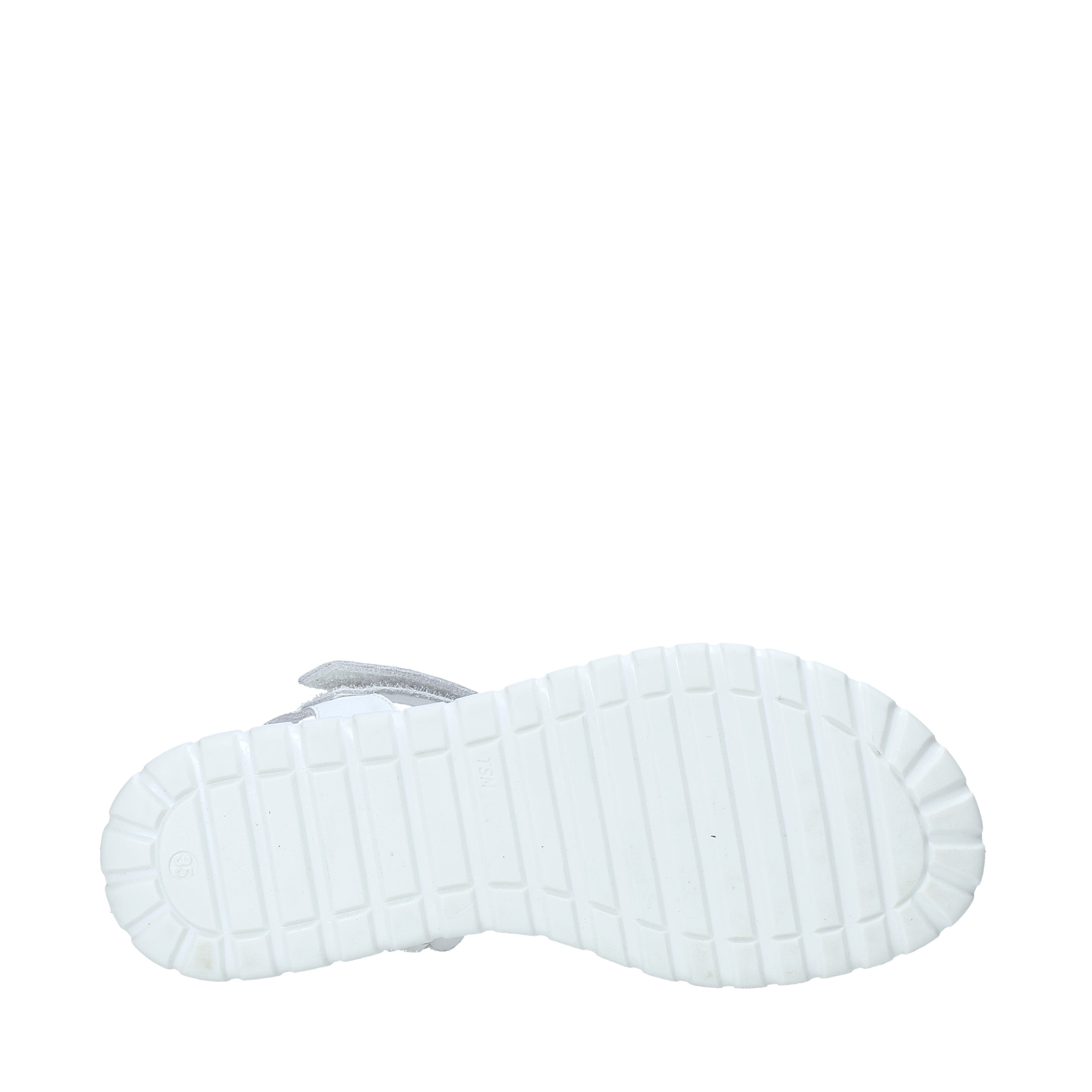 Sandali con strappi Bianco Melania