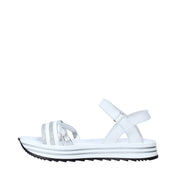 Sandali con strappi Bianco Melania