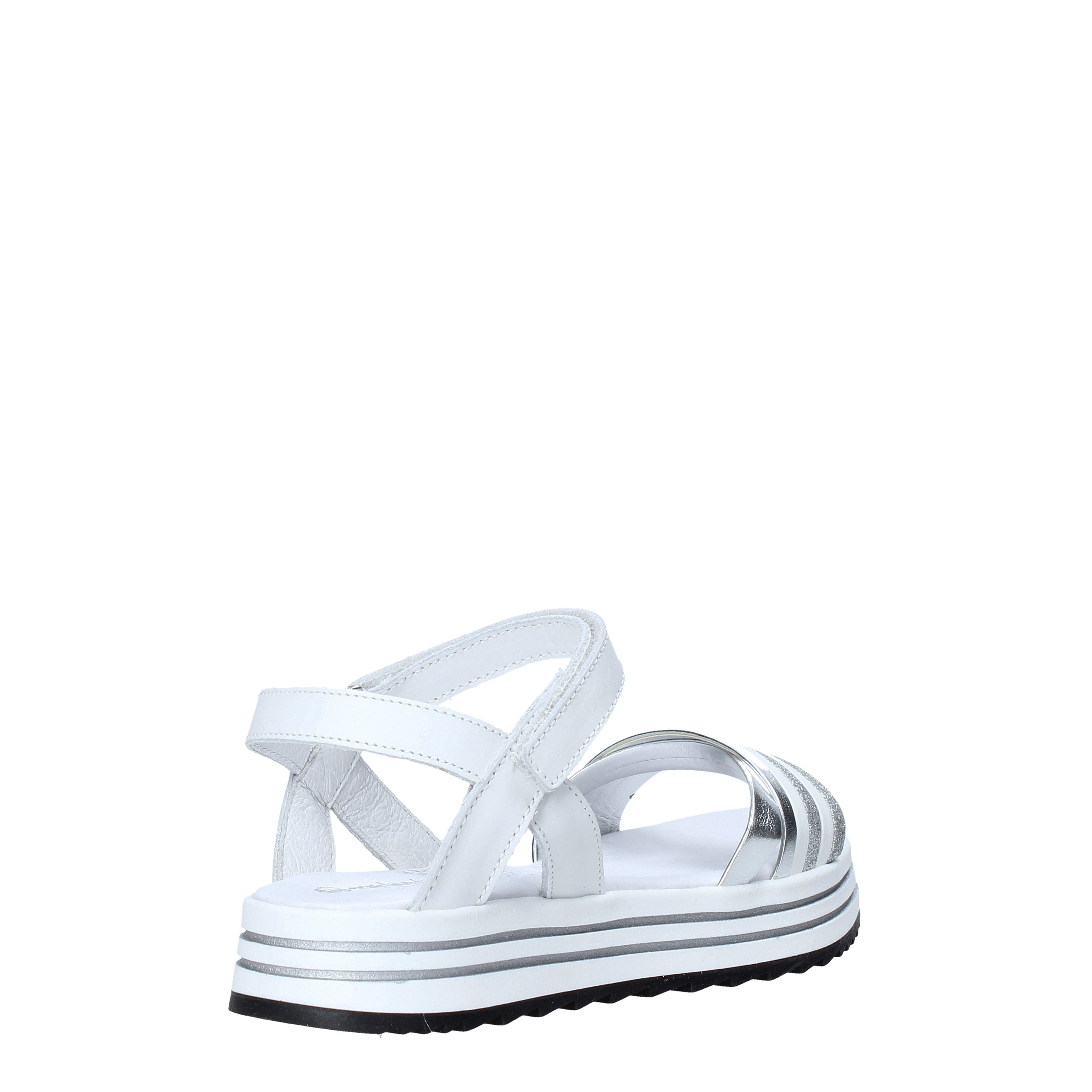 Sandali con strappi Bianco Melania