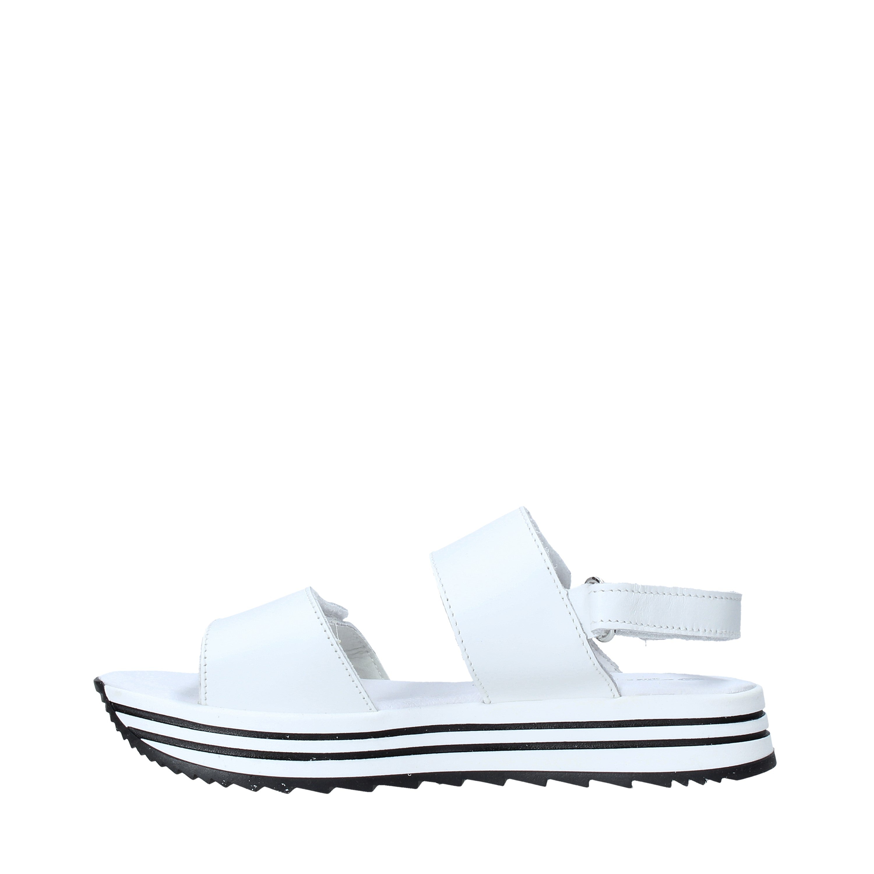 Sandali con strappi Bianco Melania