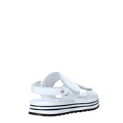 Sandali con strappi Bianco Melania
