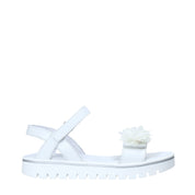 Sandali con strappi Bianco Melania