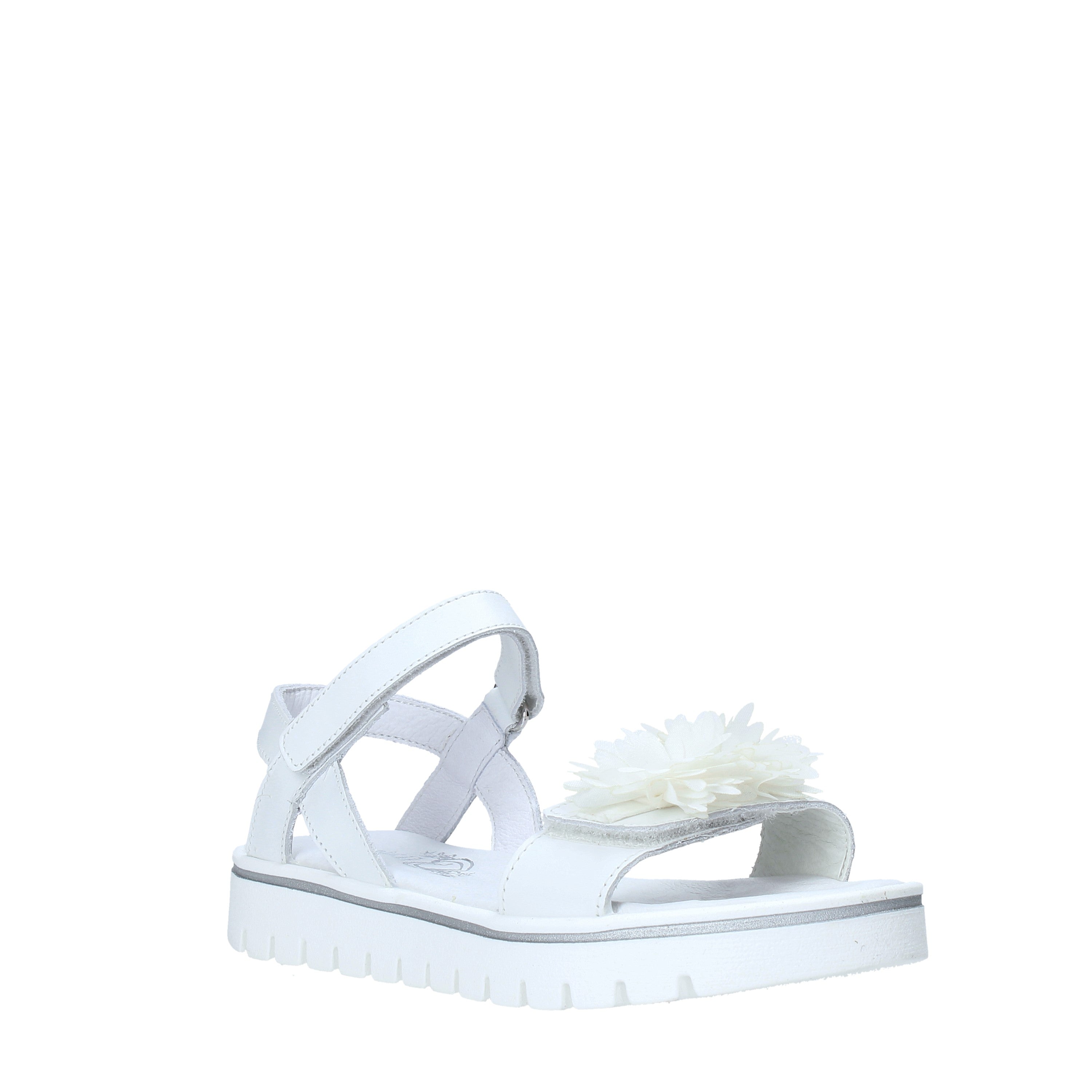 Sandali con strappi Bianco Melania