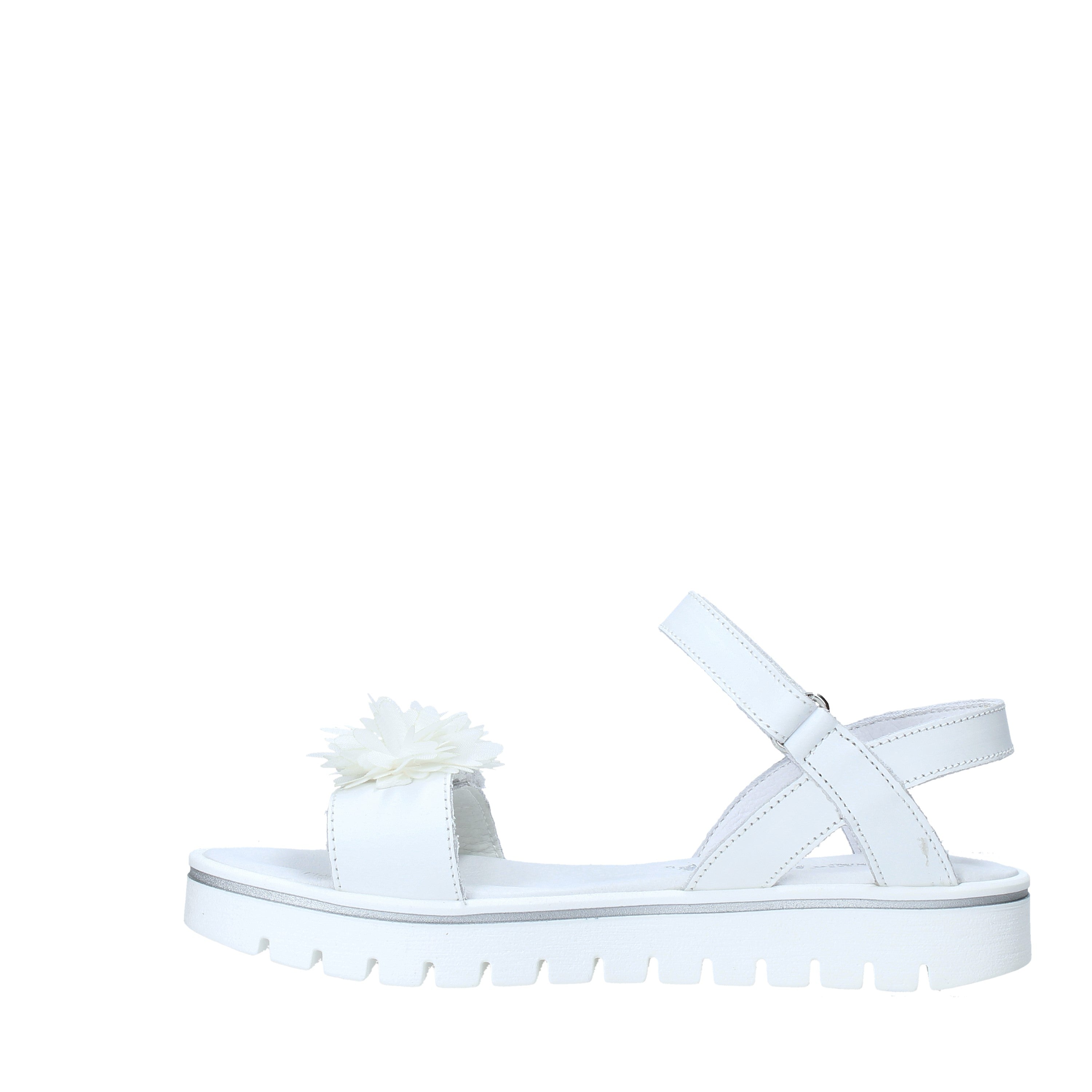 Sandali con strappi Bianco Melania
