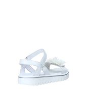 Sandali con strappi Bianco Melania