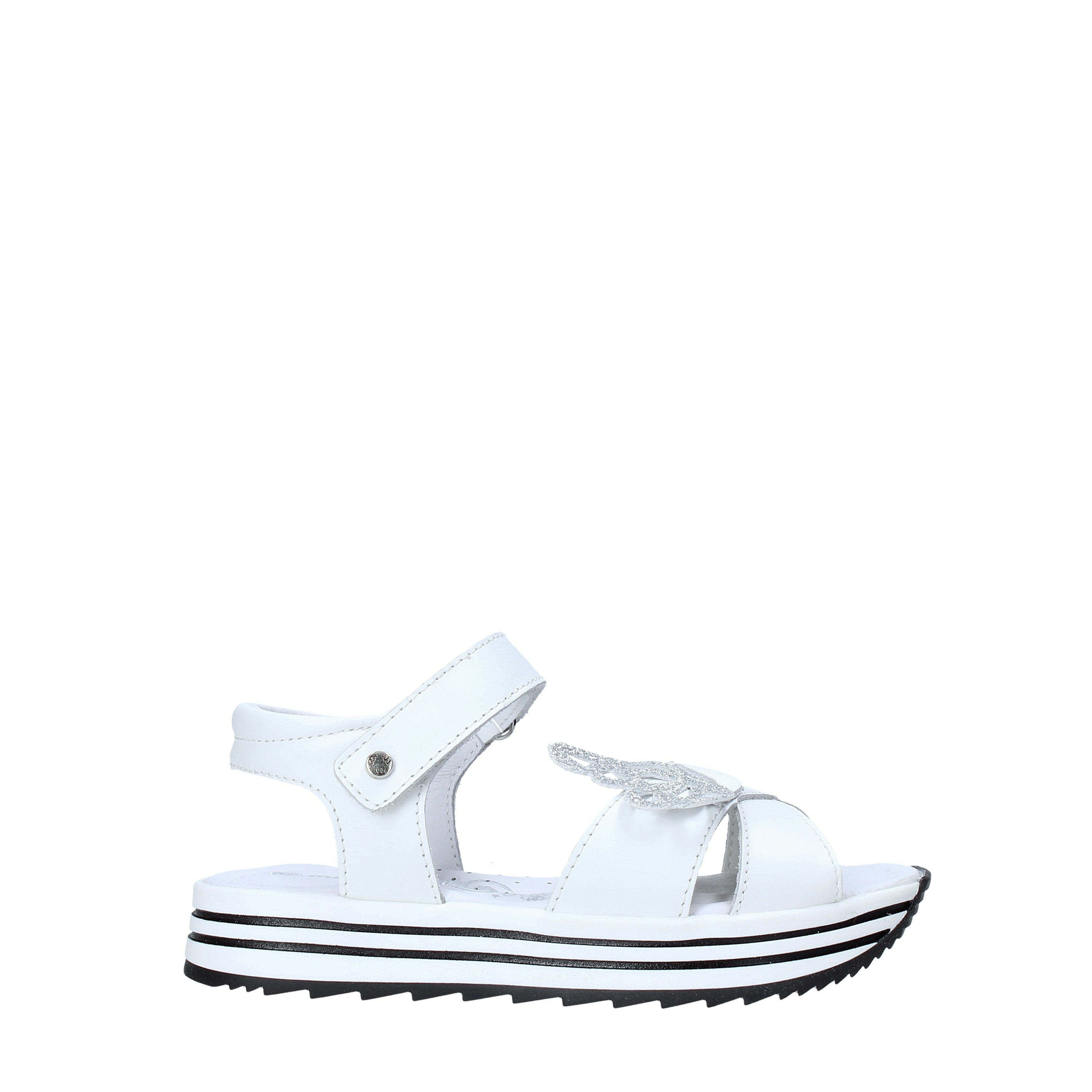 Sandali con strappi Bianco Melania