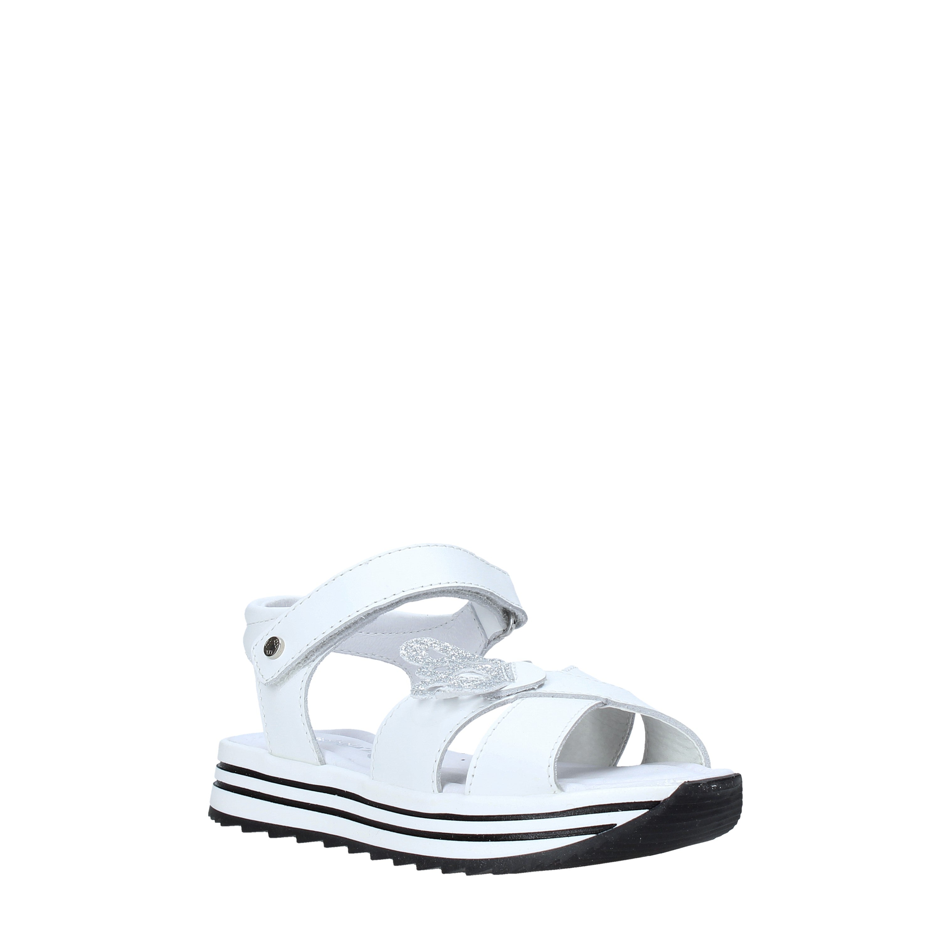 Sandali con strappi Bianco Melania