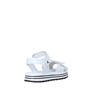 Sandali con strappi Bianco Melania