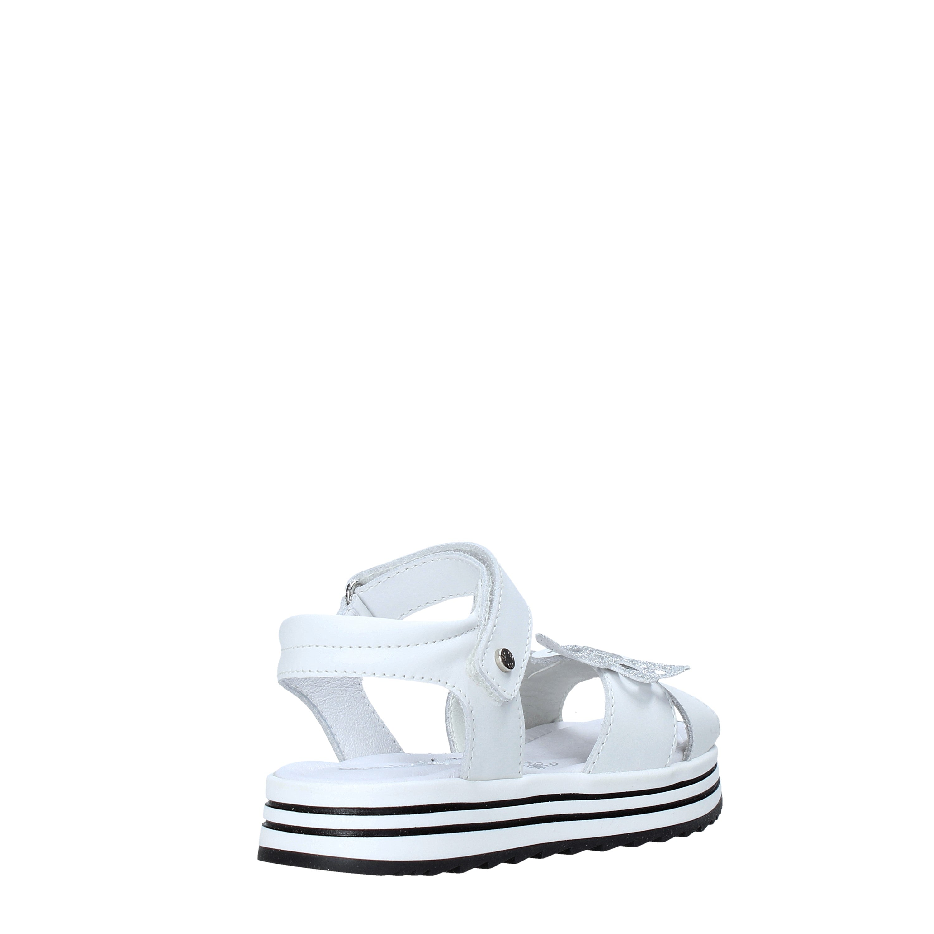 Sandali con strappi Bianco Melania