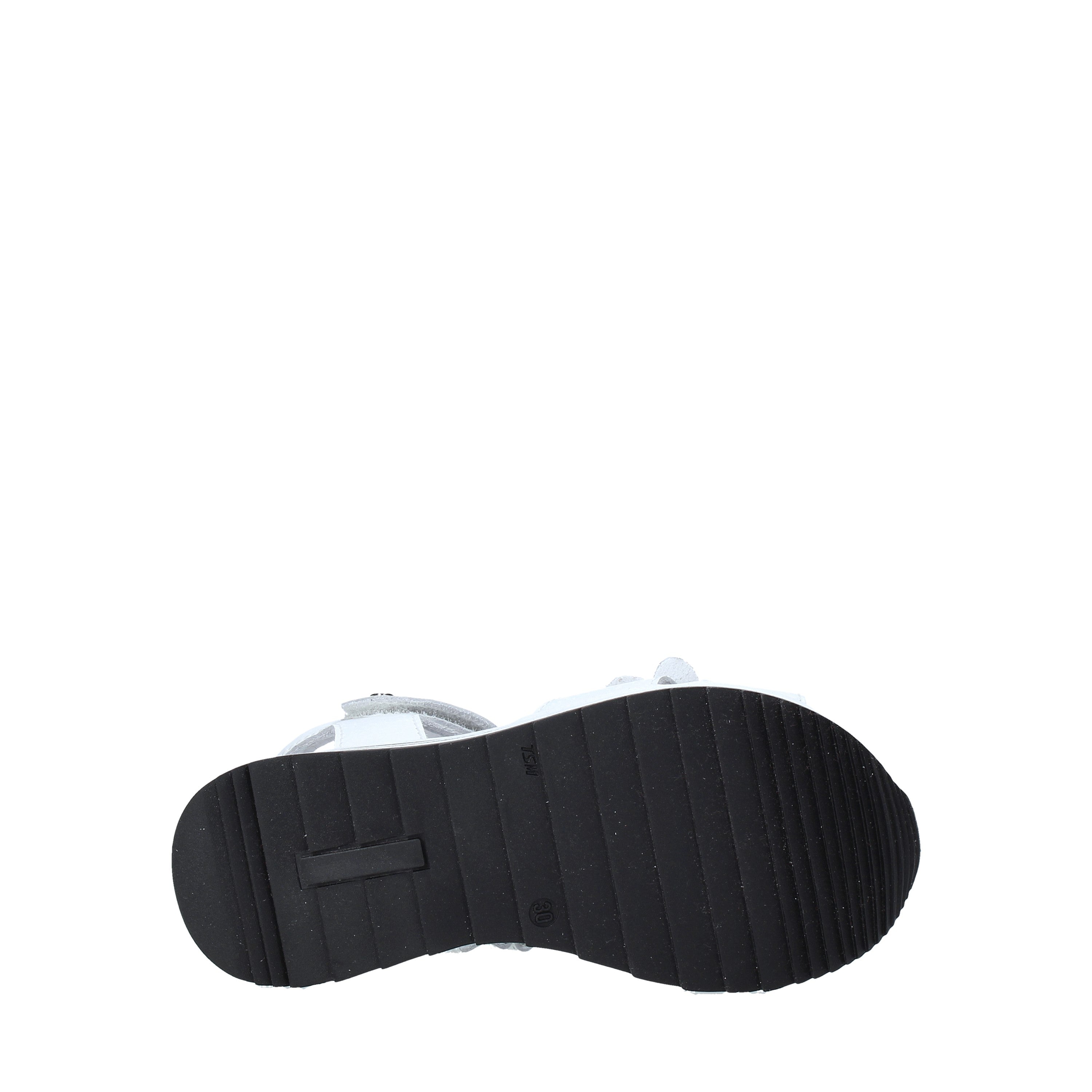 Sandali con strappi Bianco Melania