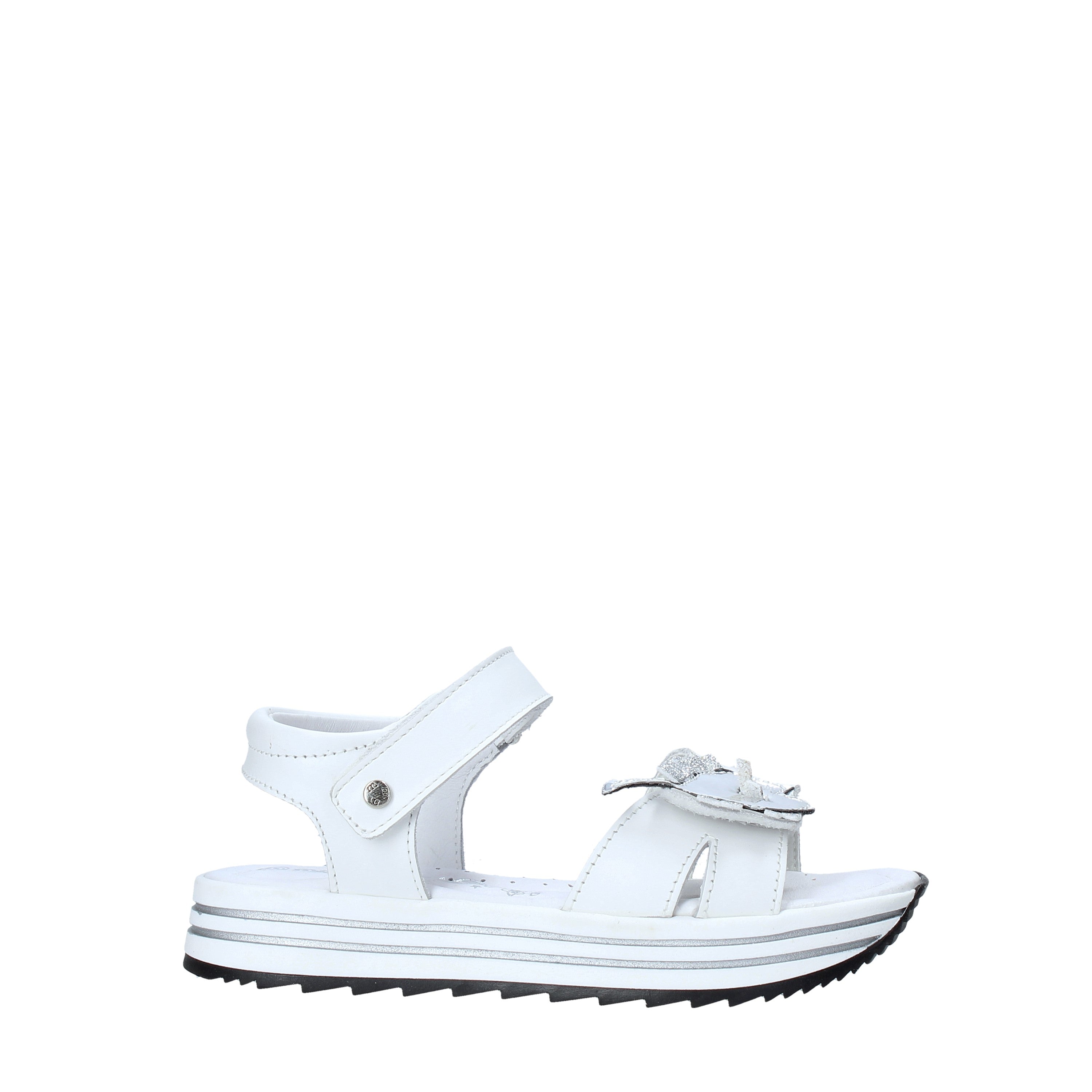 Sandali con strappi Bianco Melania