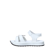 Sandali con strappi Bianco Melania