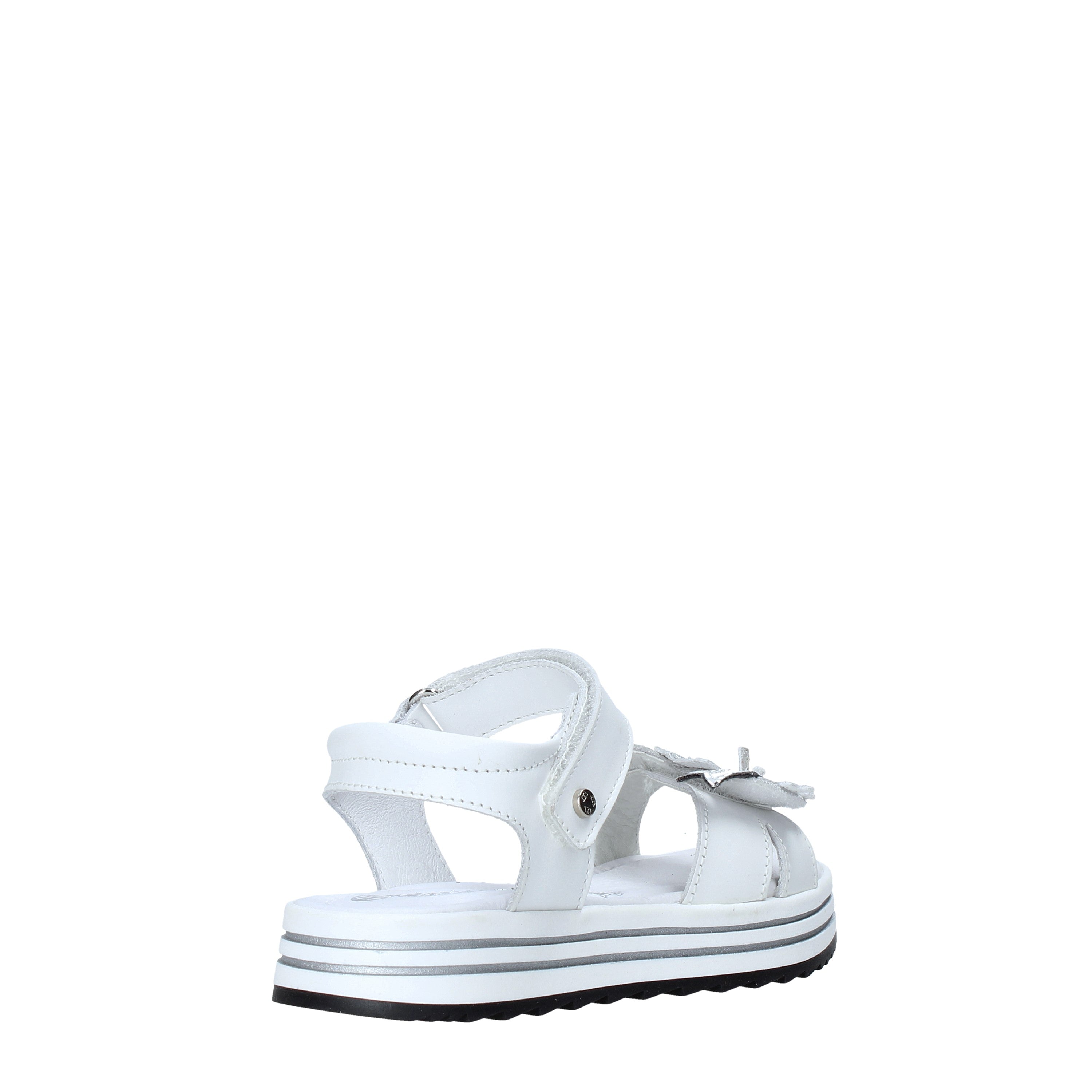 Sandali con strappi Bianco Melania