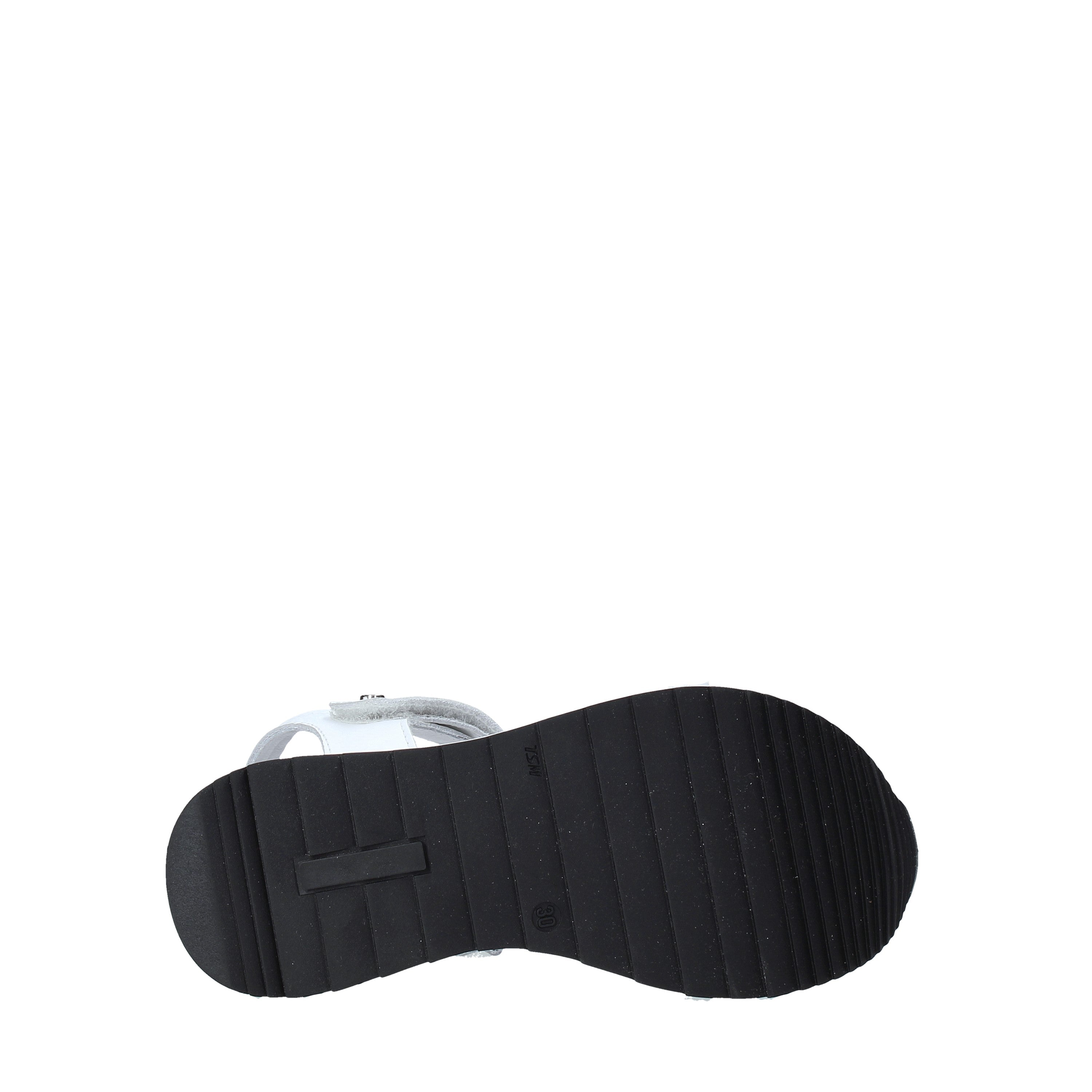 Sandali con strappi Bianco Melania