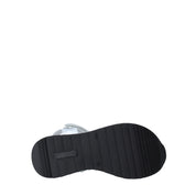 Sandali con strappi Argentato Melania