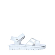 Sandali con strappi Bianco Melania