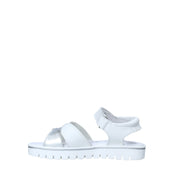 Sandali con strappi Bianco Melania