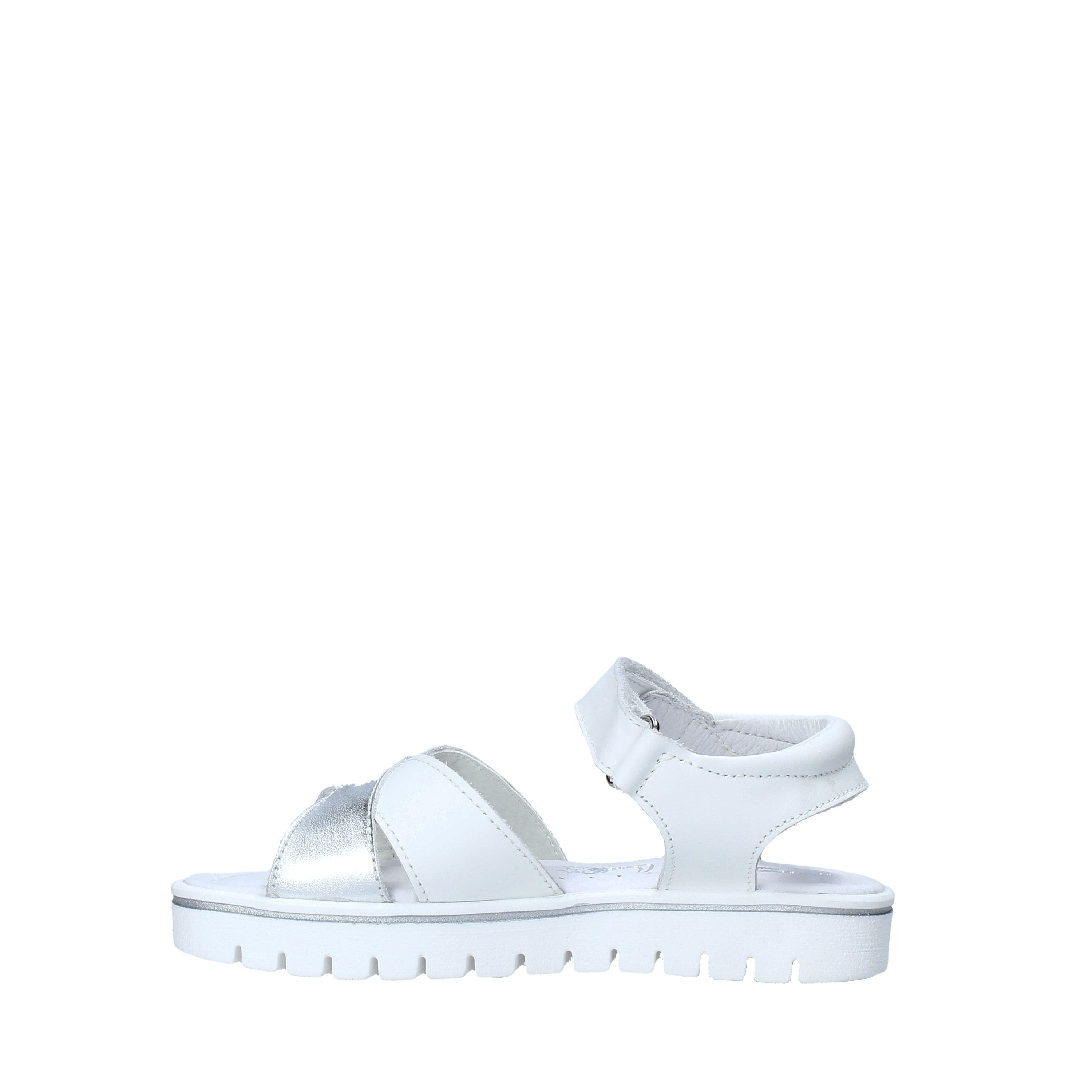 Sandali con strappi Bianco Melania