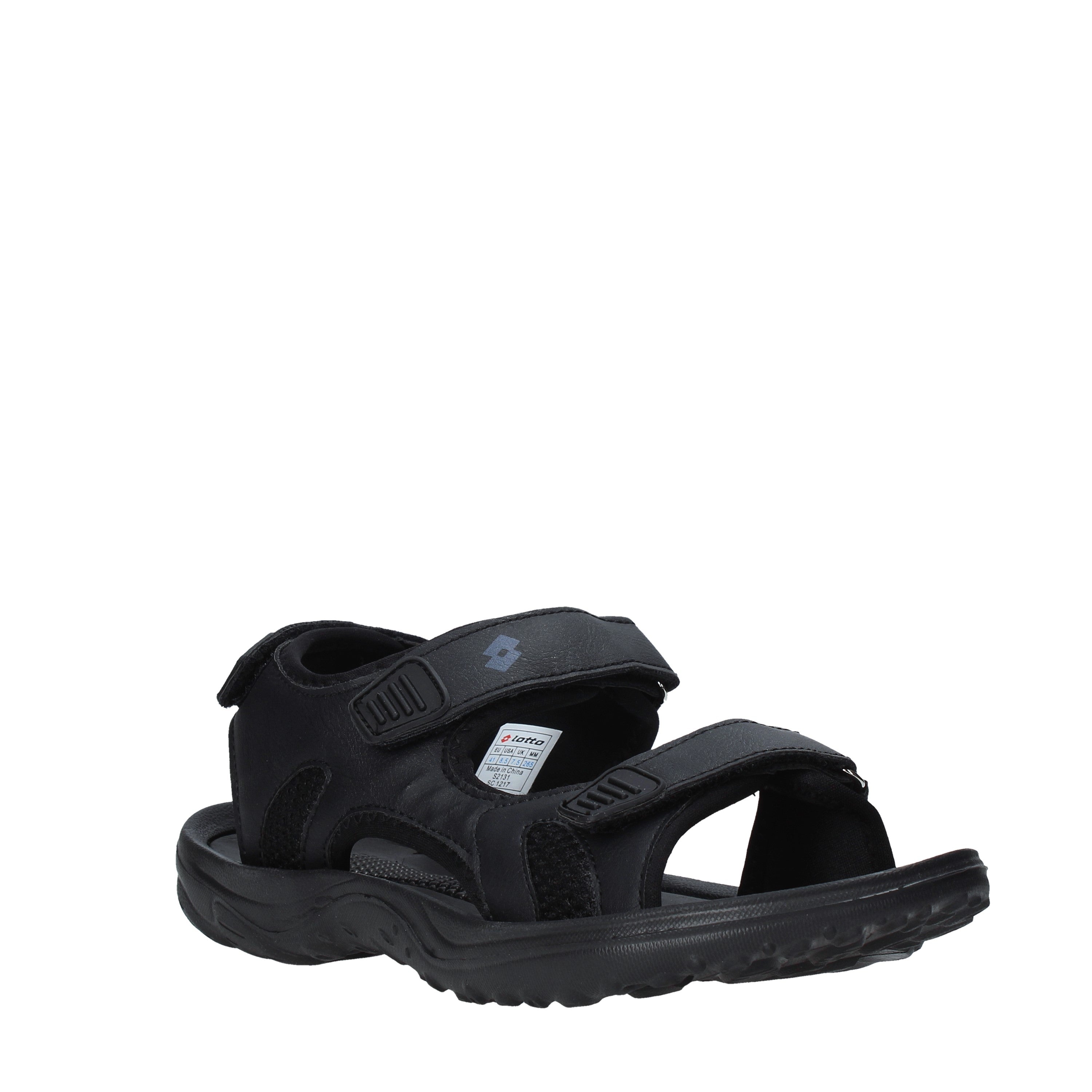 Sandali con strappi Nero Lotto