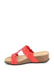 Sandali zeppa Rosso Grunland