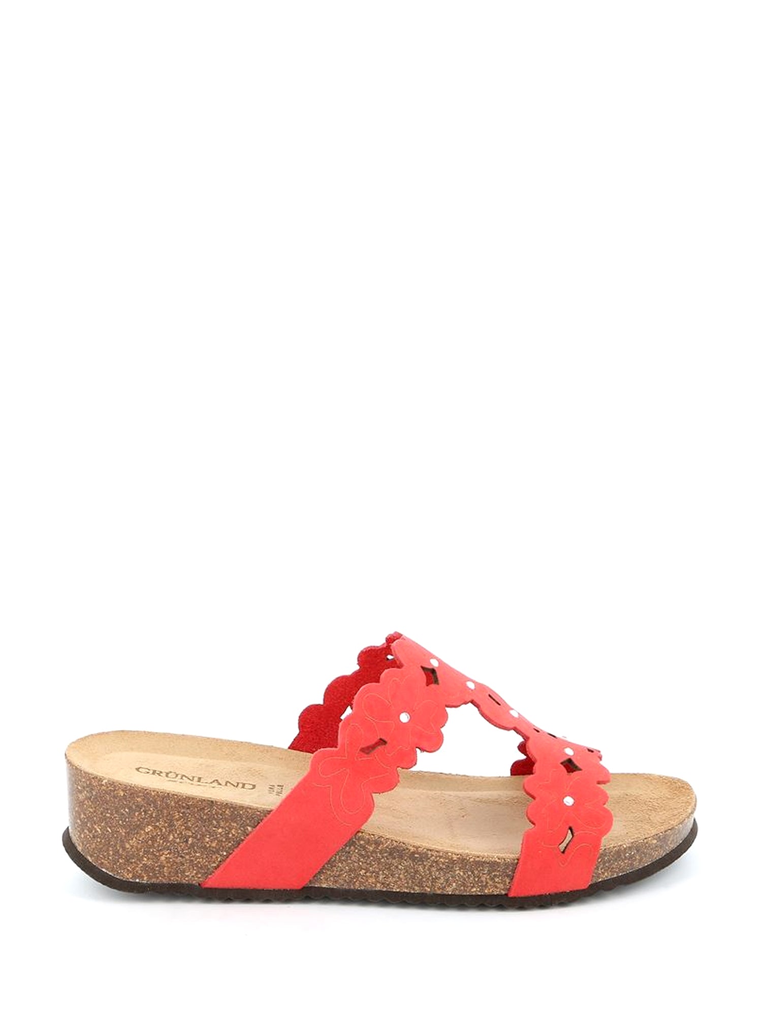 Sandali zeppa Rosso Grunland