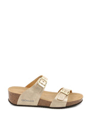 Sandali zeppa Beige Grunland
