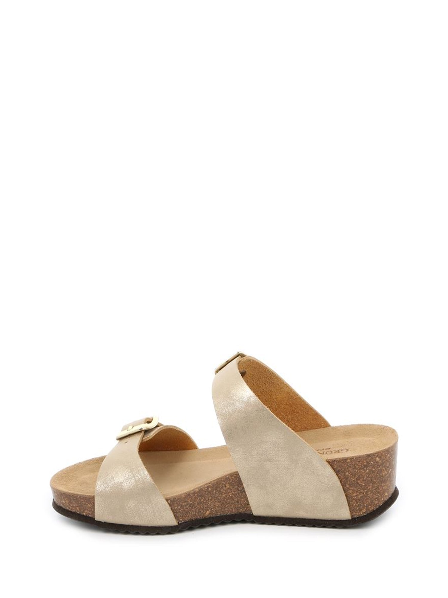 Sandali zeppa Beige Grunland