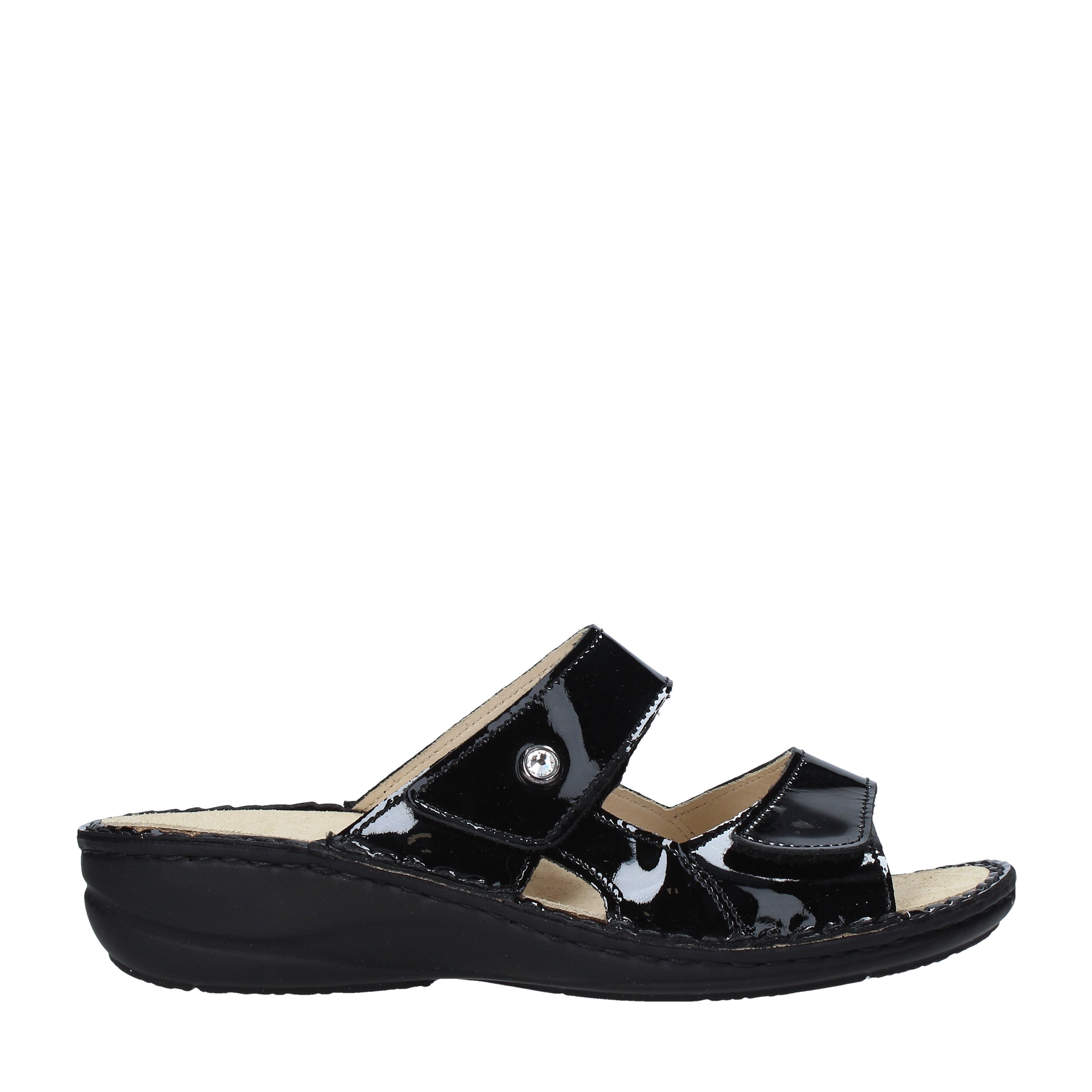 Sandali con strappi Nero Grunland