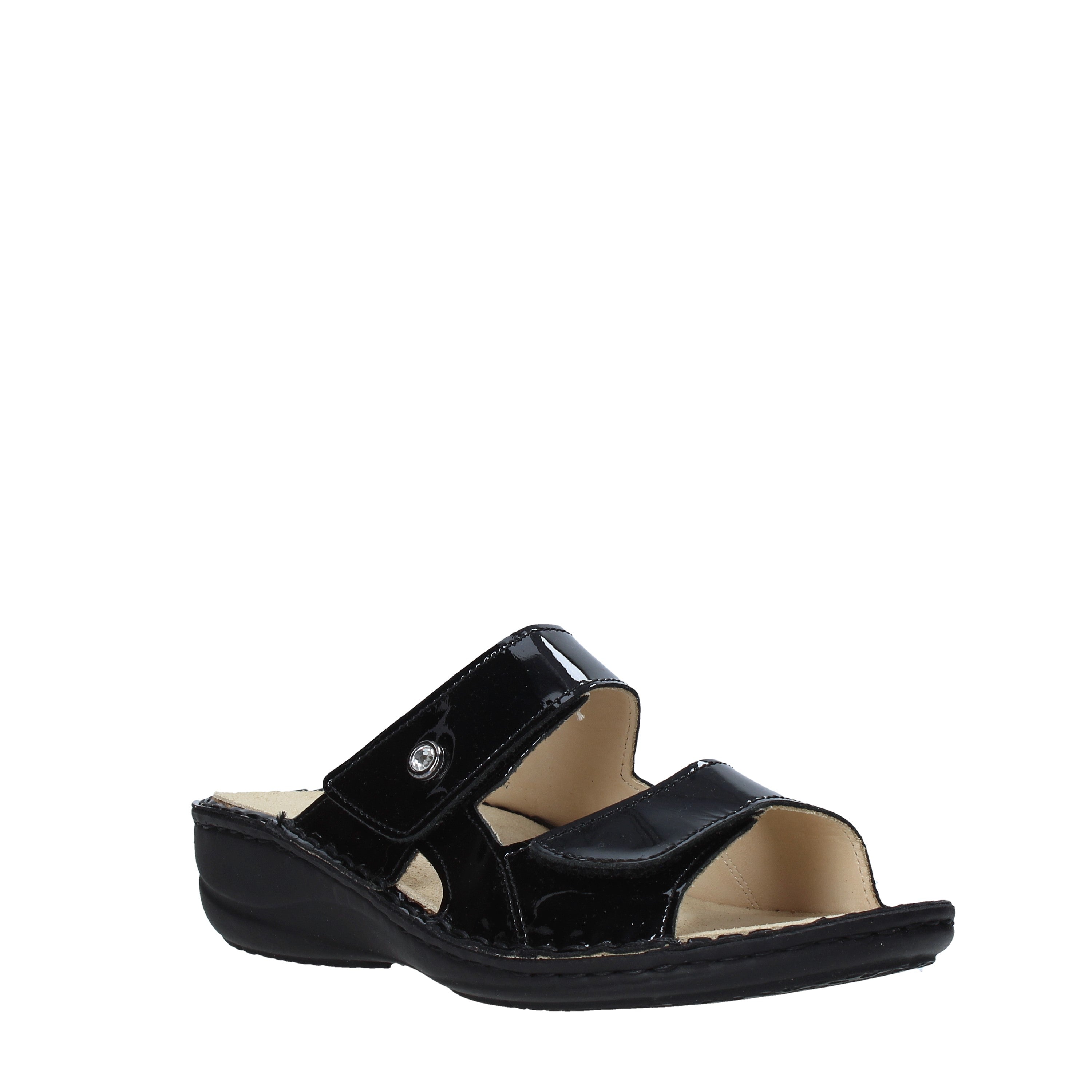 Sandali con strappi Nero Grunland