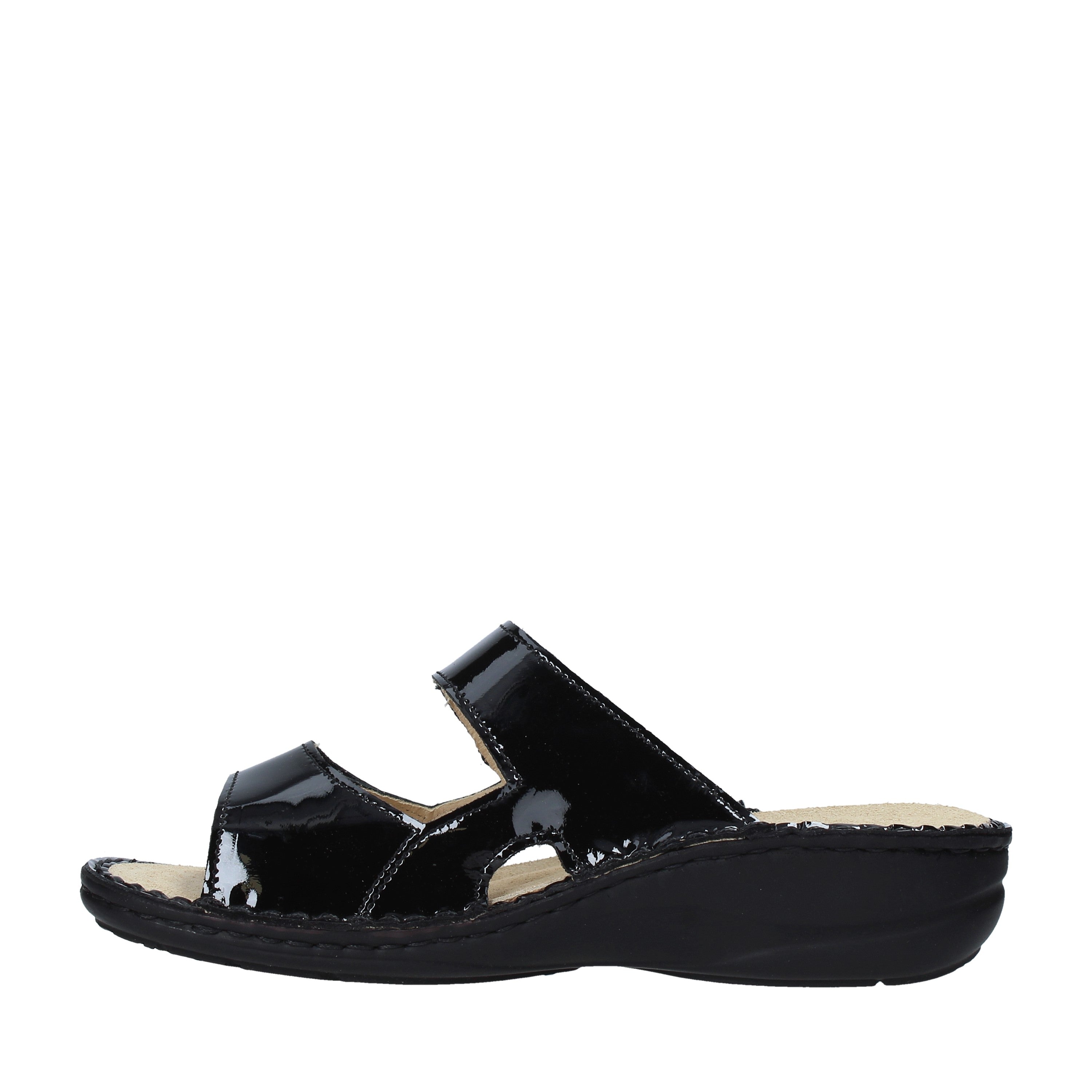 Sandali con strappi Nero Grunland