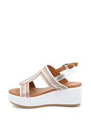 Sandali zeppa Rosa Grunland